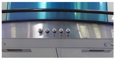 Nút điều khiển của Máy hút mùi Lorca TA-2001H-70/90