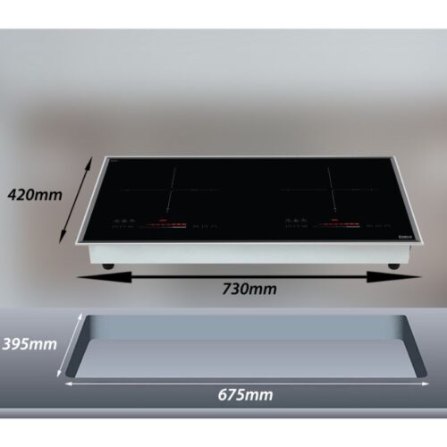 Kích thước bếp từ đôi Lorca TA-678 PLUS